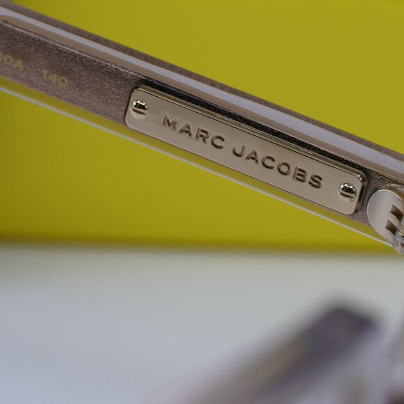 Marc Jacobs MJ 1077 010A 00 Geometric Eyeglasses 51mm – Transparent Beige - Picture 9 of 11